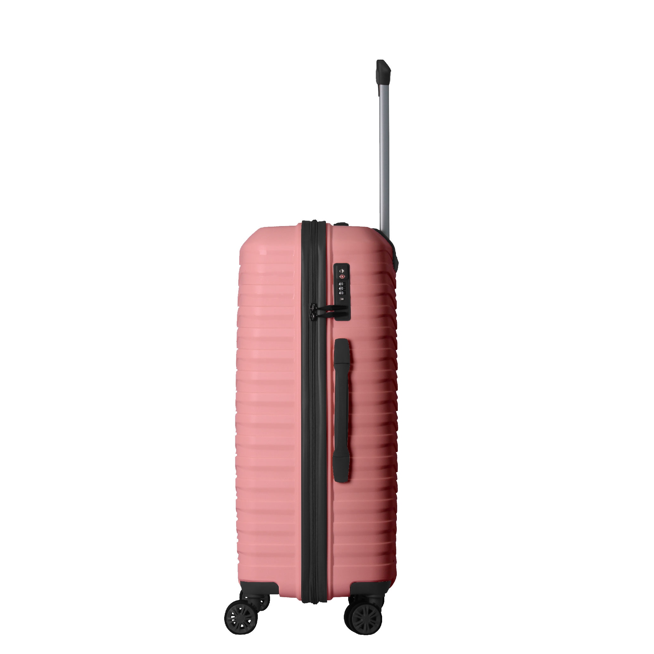 3-Piece Luggage Sets (20", 24", 28"), Suitcase With Wheels, Hardside Suitcase With Four Spinner Wheels And Scratch-Resistant Surface, Pink
_voghion.com